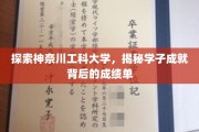揭秘神奈川工科大学学子荣耀，背后的实力与汗水