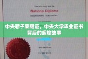 中央骄子荣耀映，揭秘毕业证书背后的传奇历程