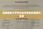 圣路易斯大学学位证书，探寻荣耀背后的传奇篇章