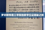 解码罗切斯特理工学院独特学位证的神秘面纱