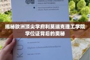 揭秘欧洲顶尖学府利莫瑞克理工学院学位证背后的奥秘