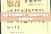 梨大荣耀见证，探寻梨花学府毕业证书的非凡历程
