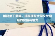 探寻里丁名校光环，揭秘文凭背后的非凡价值与无限魅力