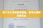 诺丁汉大学成绩单背后，留学成功的关键凭证大揭秘