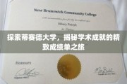 揭开蒂赛德大学卓越成就的面纱，一次深入学术殿堂的探索之旅