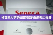 杨百翰大学学位证，探寻其背后的神秘光环与独特价值