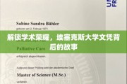 埃塞克斯大学文凭，揭秘荣耀背后的学术传奇