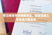 霍温之光，荷兰顶级理工学院文凭，国际职场闪耀通行证