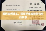 探寻加州理工的学术密码，揭开成绩单背后的精彩篇章