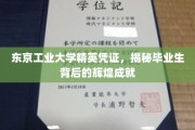 解码东京工业大学荣耀，毕业生成就背后的卓越之路