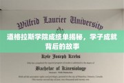 道格拉斯学院学霸养成记，揭秘学子辉煌成就背后的真实历程