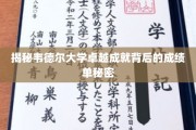 韦德尔大学，揭秘成就背后的不凡成绩单！