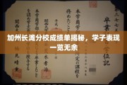 加州长滩分校学子成绩大盘点，独家揭秘优秀学子风采