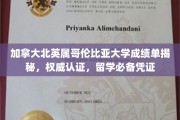 解锁加拿大北英属哥伦比亚大学，权威成绩单，留学路上的黄金通行证