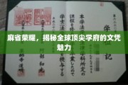 麻省光环，探寻世界一流大学学位的非凡吸引力