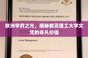 都灵理工大学文凭，欧洲教育界的璀璨明珠