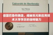 探寻德国巴登符腾堡，双元制技术大学学历的非凡魅力