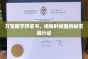 时尚界通行证背后的万宝路学院传奇