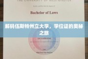 探索伍斯特州立大学学位证的神秘面纱