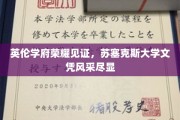 牛津剑桥同辉映，苏塞克斯学位熠熠生辉