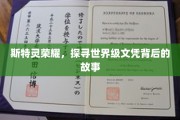 斯特灵荣耀探秘，揭秘世界级文凭背后的传奇历程