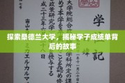 解码桑德兰学子成就，成绩单背后的成长轨迹