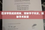 解码匹泽学子风采，走进卓越学术殿堂的秘密世界