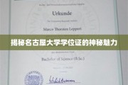 名古屋大学学位证，探寻学术荣耀背后的非凡故事