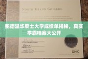 鲍德温华莱士大学学霸风采，揭秘真实成绩单背后的学霸档案