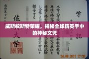 威斯敏斯特荣耀，全球精英背后的神秘学历之谜