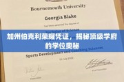 解码加州伯克利，揭秘学霸学位背后的荣耀密码