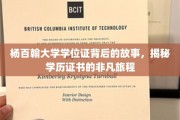 杨百翰大学学位证传奇，一场学历证书的非凡探险之旅