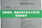 德鲁士秘档，杜塞尔多夫大学文凭背后的传奇之旅