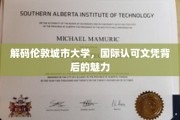 探索伦敦城市大学，国际文凭的非凡魅力与全球认可