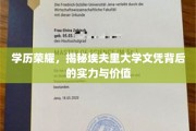 埃夫里大学文凭，解码学历背后的非凡实力与珍贵价值