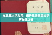 龙比亚大学文凭，揭秘职场新贵背后的学历魅力