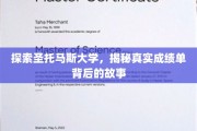 揭开圣托马斯大学成绩单背后的神秘面纱