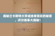兰大成绩单揭秘，探索神秘评分体系的奥秘！