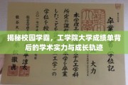 揭秘，校园精英养成记，工学院学霸的成绩单背后的学术力量与成长之路