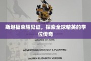 斯坦福传奇学位，揭秘全球精英背后的荣耀之路