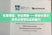 杜塞尔多夫荣耀证照，探寻德意志学府的学位魅力之光