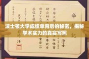 波士顿大学成绩单背后的秘密，揭秘学术实力的真实写照