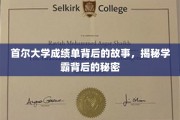 首尔学霸养成记，揭开成绩单背后的神秘面纱