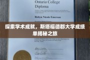 解锁学术宝藏，斯塔福德郡大学成就背后的神秘之旅