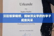 荣耀巅峰，汉廷顿荣耀榜上的学霸风云录