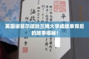 揭开谢菲尔德哈兰姆大学成绩单背后的神秘面纱