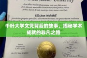 千叶大学荣耀篇章，探寻成就非凡的学术旅程