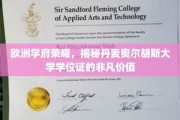 探索丹麦奥尔胡斯大学学位证的欧洲学术荣耀之路