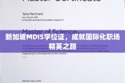 MDIS新加坡学位助力，开启职场国际化精英新篇章