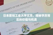 揭开日本爱知工业大学文凭的神秘面纱，学历的价值与无限机遇